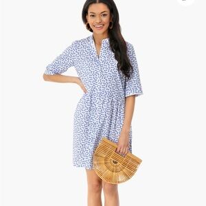 TUCKERNUCK Ditsy Royal Shirt Dress